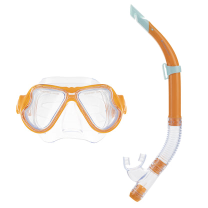 Hawaii Divers Manta Ray Adult Snorkel Combo – Orange
