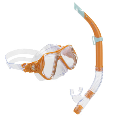 Hawaii Divers Manta Ray Adult Snorkel Combo – Orange