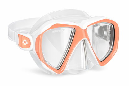 Hawaii Divers Orca Jr Snorkel Mask– Peach (Ages 8–14)