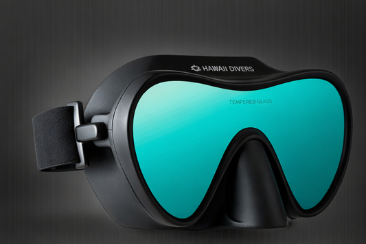 Hawaii Divers Deep Sea Mirrored Adult Snorkel Combo – Green/Black