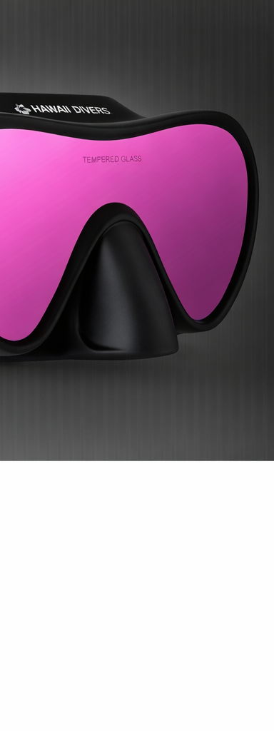 Hawaii Divers Deep Sea Mirrored Adult Mask – Pink/Black