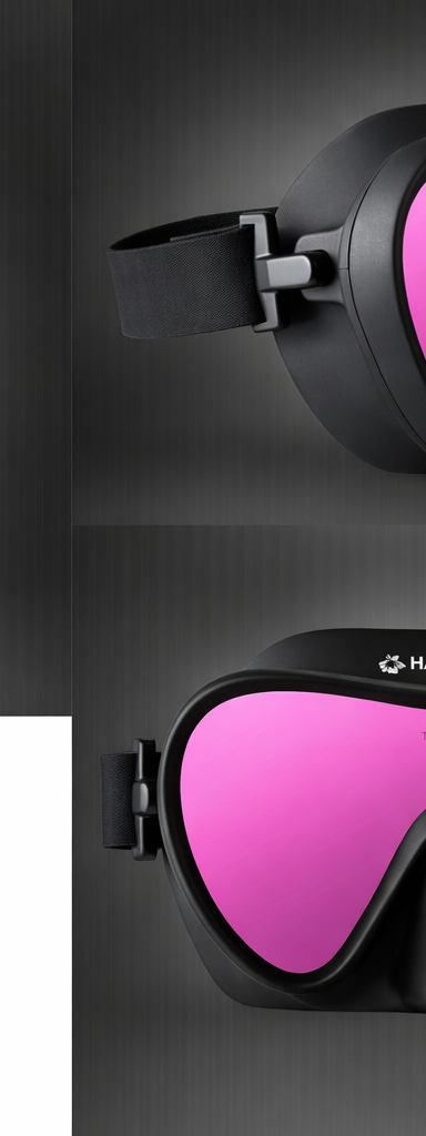 Hawaii Divers Deep Sea Mirrored Adult Mask – Pink/Black