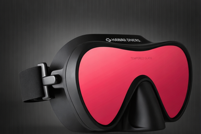 Hawaii Divers Deep Sea Mirrored Adult Mask – Red/Black