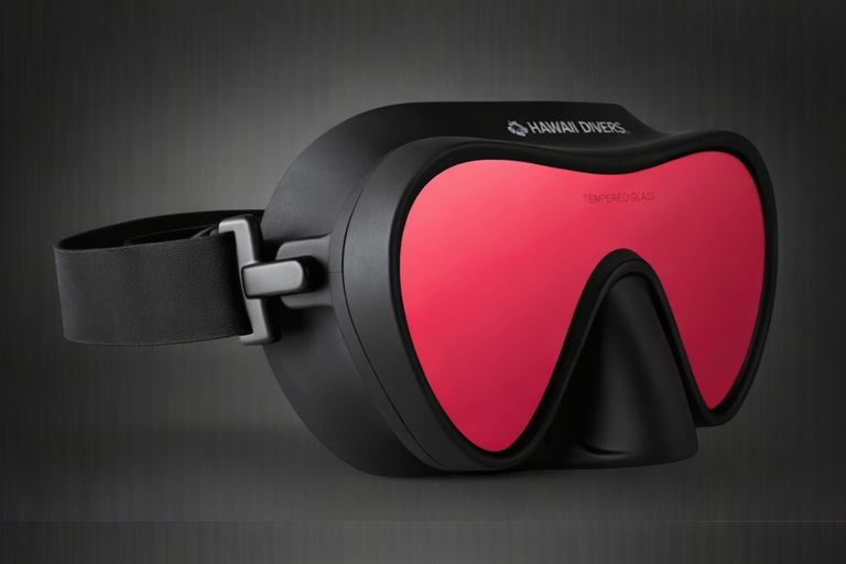 Hawaii Divers Deep Sea Mirrored Adult Mask – Red/Black