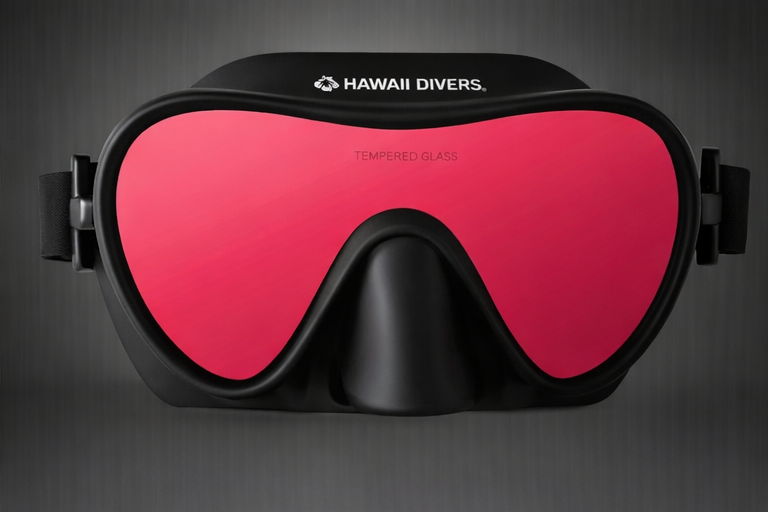 Hawaii Divers Deep Sea Mirrored Adult Mask – Red/Black