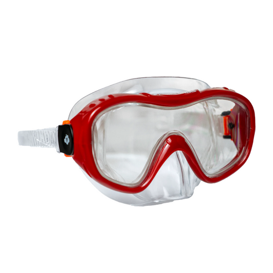 Hawaii Divers Tulum Jr. Snorkel Mask – Red/Blue(Ages 4+)