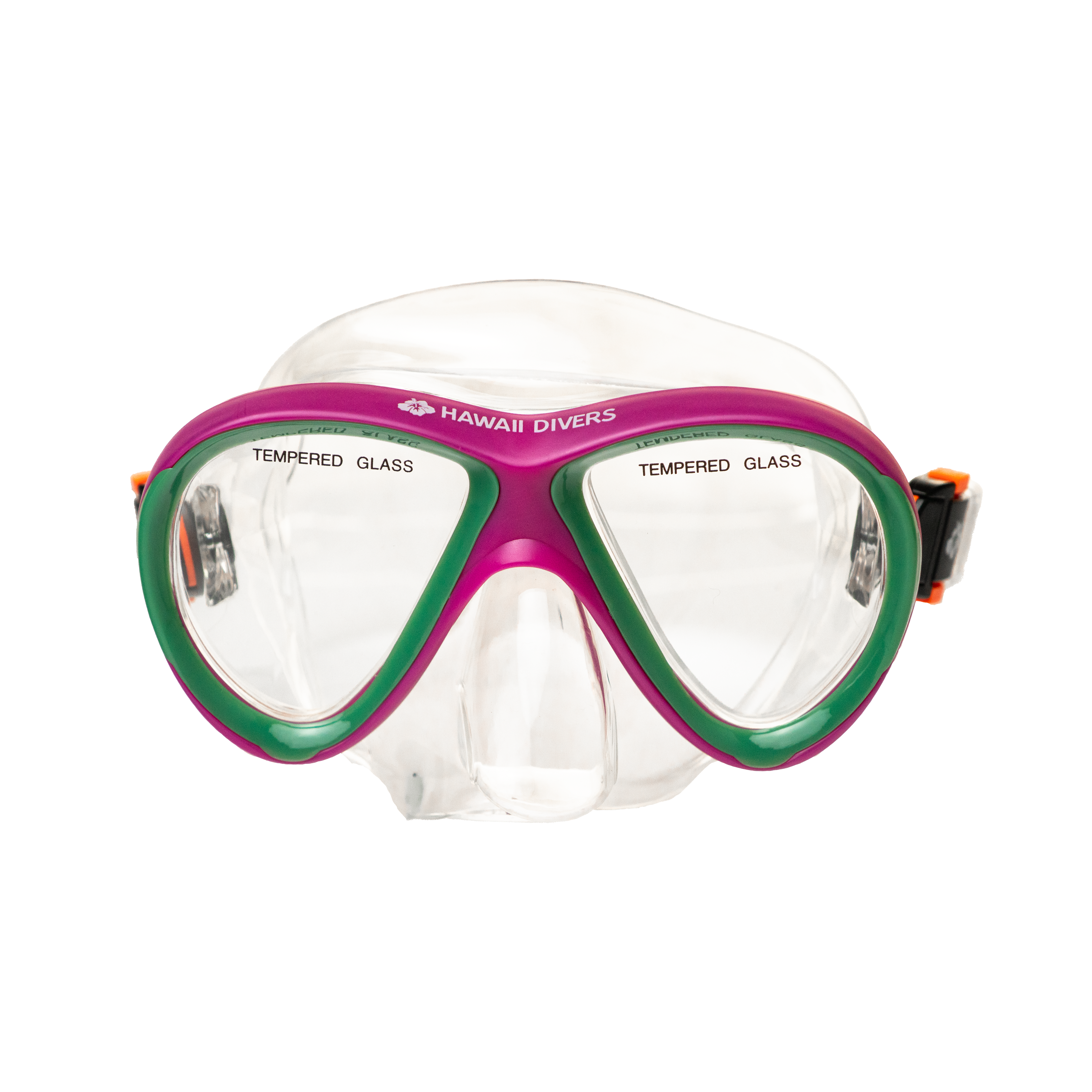 Hawaii Divers Guppy Kids Snorkel Mask – Pink/Green