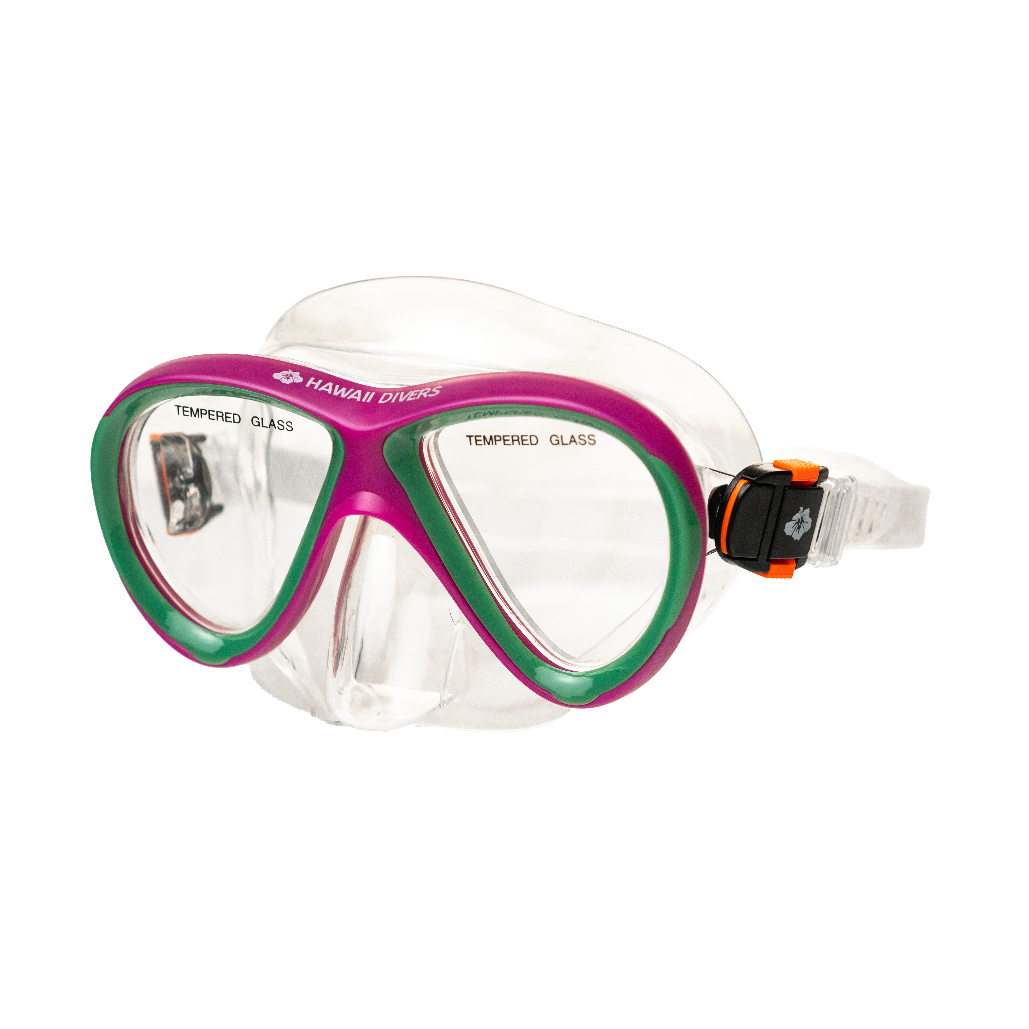Hawaii Divers Guppy Kids Snorkel Mask – Pink/Green
