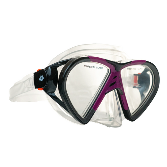 Hawaii Divers Leilani Adult Snorkel Mask - Black/Pink