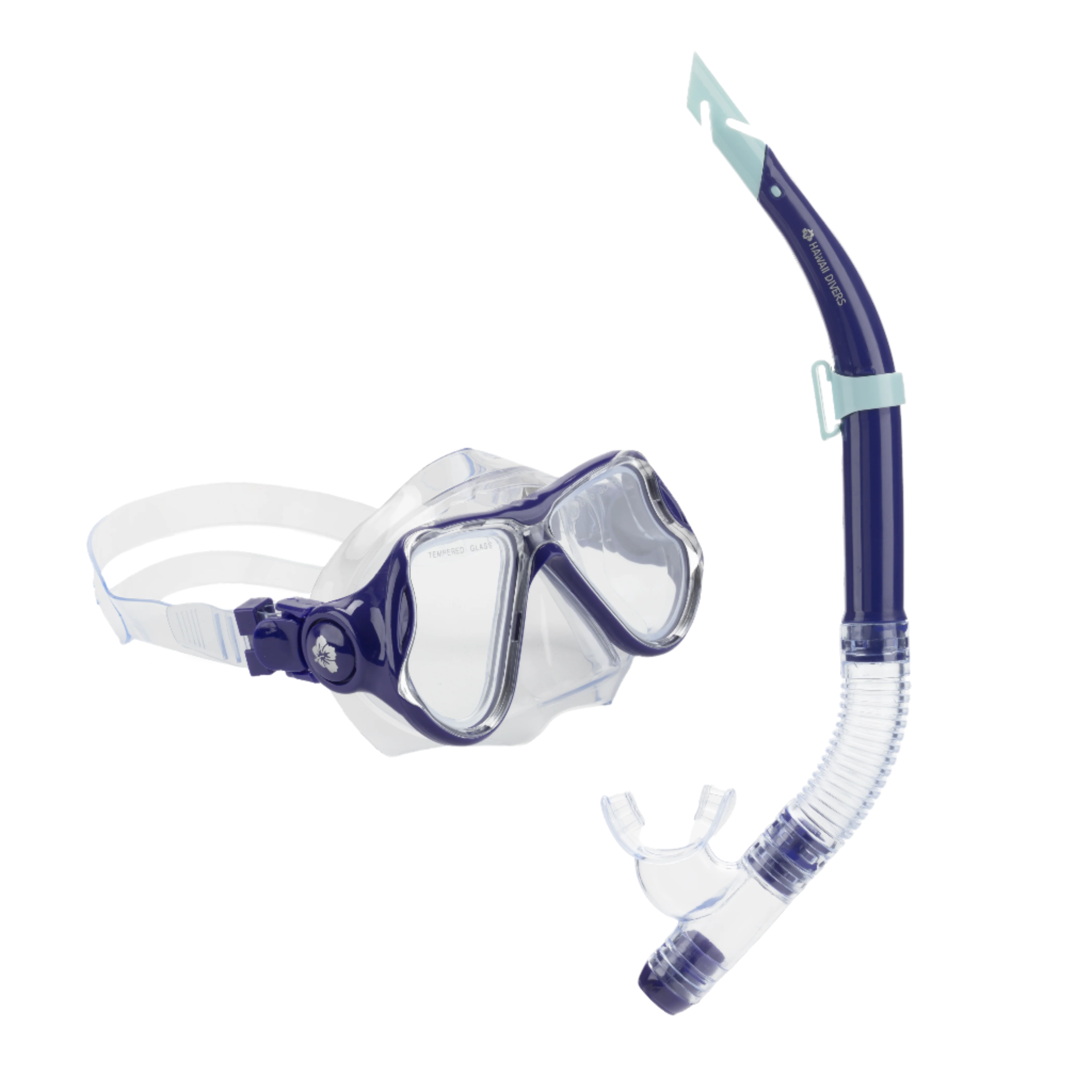 Hawaii Divers Manta Ray Adult Snorkel Combo – Purple