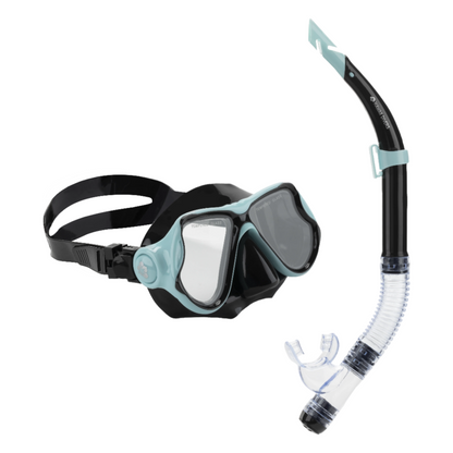 Hawaii Divers Beluga Jr Snorkel Combo – Turquoise/Black | Ages 8+