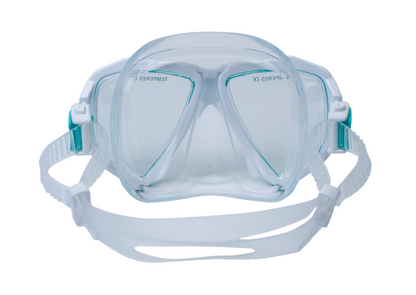 Hawaii Divers Orca Jr Snorkel Combo – White/Sky (Ages 8–14)