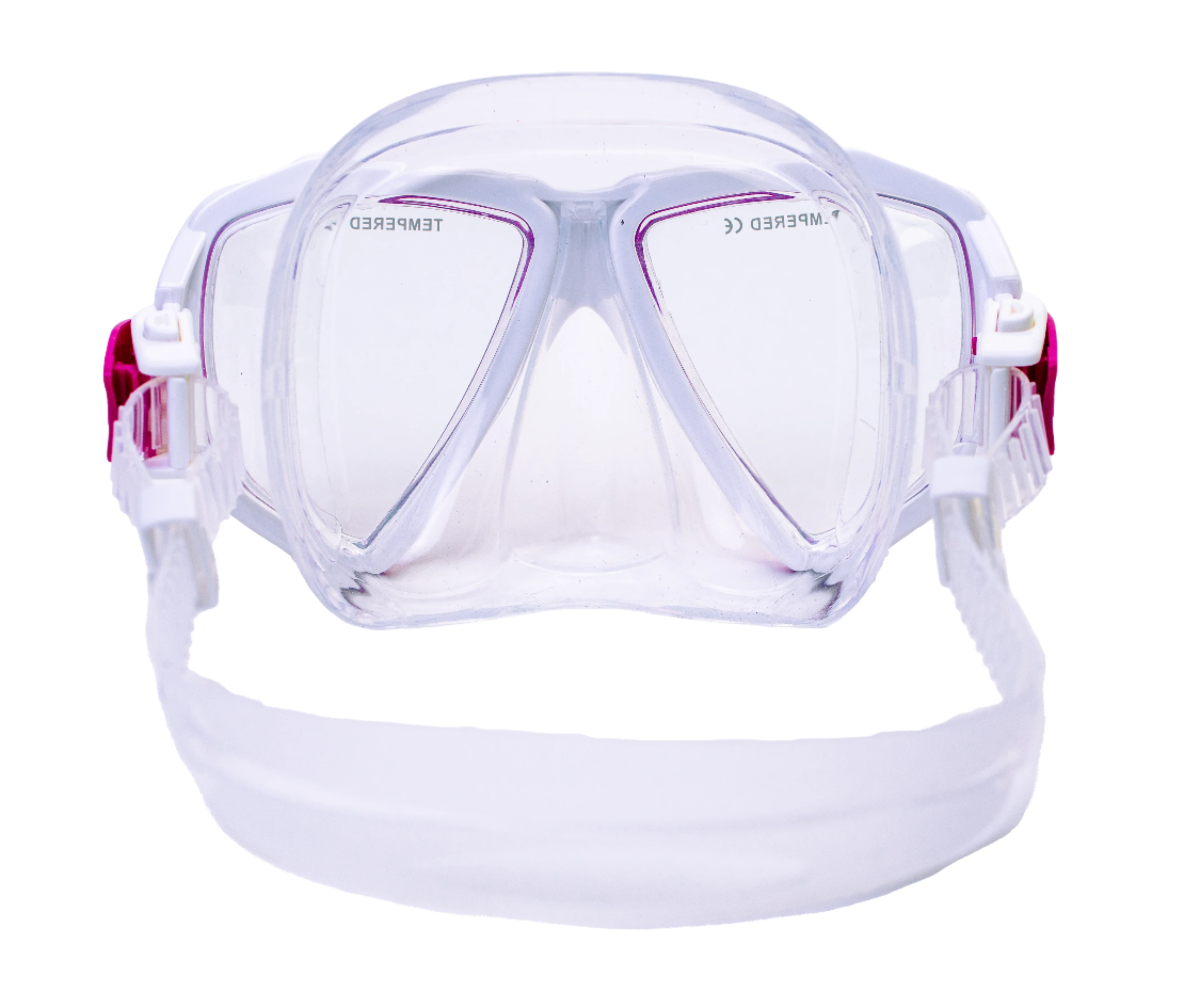 Hawaii Divers Orca Jr Snorkel Mask– White/Pink (Ages 8–14)